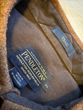 Pendleton Brown Wool Button Up